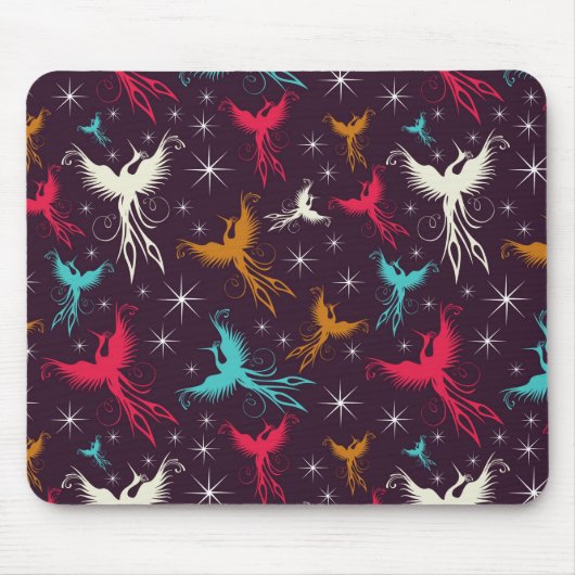 Tapis De Souris Chiffre motif d'oiseaux de Phoenix (Devant)