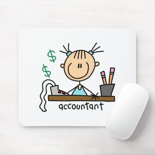 Tapis De Souris Chiffre Mousepad de bâton de comptable (Avec souris)