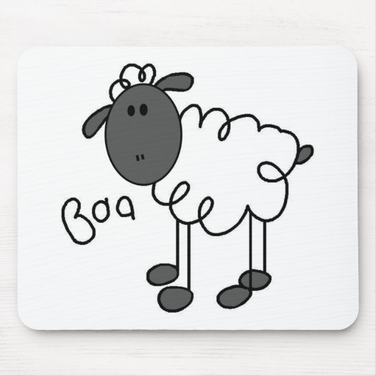 Tapis De Souris Chiffre Mousepad de bâton de moutons (Devant)