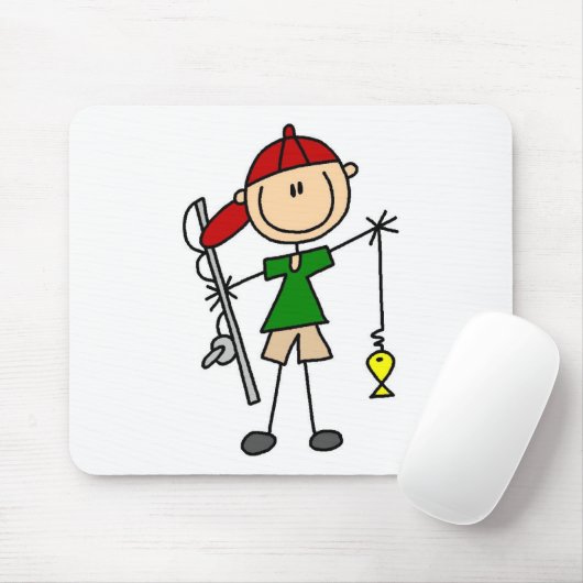 Tapis De Souris Chiffre Mousepad de bâton de pêche (Avec souris)