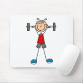 Tapis De Souris Chiffre Mousepad de bâton d'haltérophilie (Avec souris)