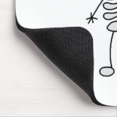 Tapis De Souris Chiffre squelettique Mousepad de bâton de (Coin)