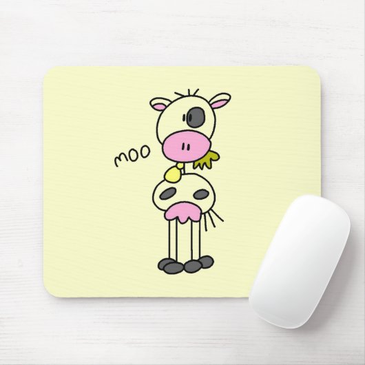 Tapis De Souris Chiffre T-shirts et cadeaux de bâton de vache (Avec souris)