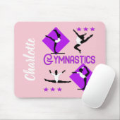 Tapis De Souris Chiffres de gymnaste Filles mignonnes Gymnastique  (Avec souris)