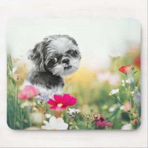 Tapis De Souris Chih Tzu Girl Chien Pad Souris