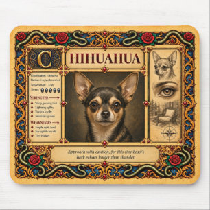 Tapis De Souris Chihuahua, Art du Bestiaire Médiéval