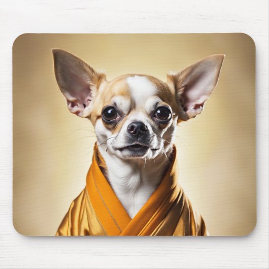 Tapis De Souris Chihuahua bouddhiste (Devant)