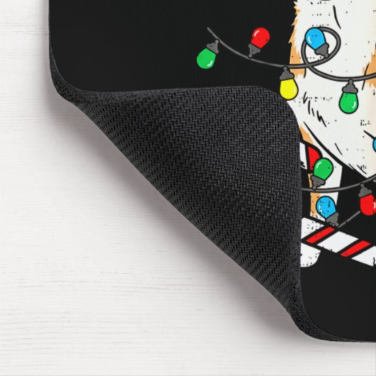 Tapis De Souris Chihuahua Dog Christmas Lights Santa Xmas Pet Dog (Coin)