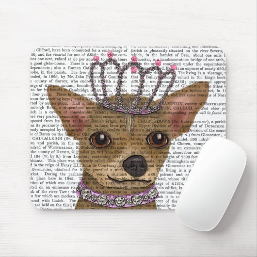 Tapis De Souris Chihuahua Et Tiara (Avec souris)