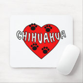 Tapis De Souris Chihuahua Love (Avec souris)