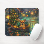 Tapis De Souris Chihuahua Noël Festive Voyage (Avec souris)