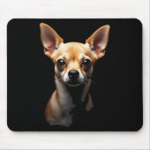 Tapis De Souris Chihuahua noir Chihuahua visage Chihuahua (Devant)