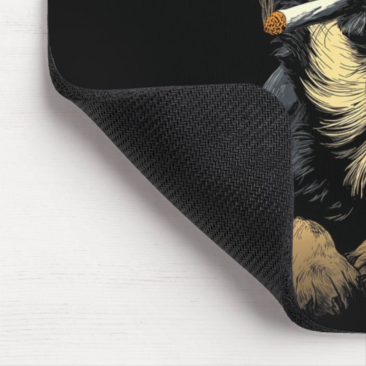 Tapis De Souris Chihuahua Smoking Cigarette Whisky Lover Funny Dog (Coin)