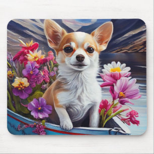 Tapis De Souris Chihuahua sur une pagaie : Une aventure pittoresqu