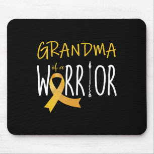 Tapis De Souris Childhood cancer aware Grandma of a warrior