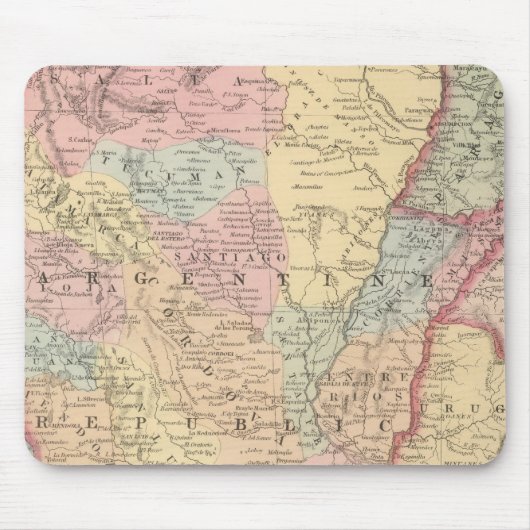 Tapis De Souris Chili, Argentine, Paraguay et Uruguay (Devant)