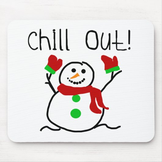 Tapis De Souris Chill Out Snowman (Devant)