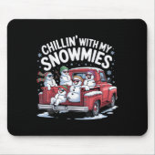 Tapis De Souris Chillat Avec Mes Neiges Coupe Camion Snowman Chris (Devant)