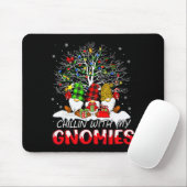 Tapis De Souris Chillin With My Gnomies Funny Christmas Family Fri (Avec souris)