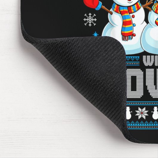 Tapis De Souris Chillin' With My Snowmies Funny Xmas Snowman Chris (Coin)
