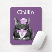 Tapis De Souris Chilling Tuxedo Chat Mousepad (Avec souris)