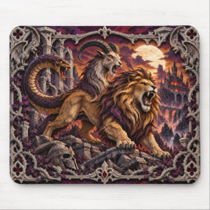 Tapis De Souris Chimère, Monstre de Papier Découpé