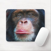 Tapis De Souris Chimpanzé Conservation de la faune Art Mousepad (Avec souris)