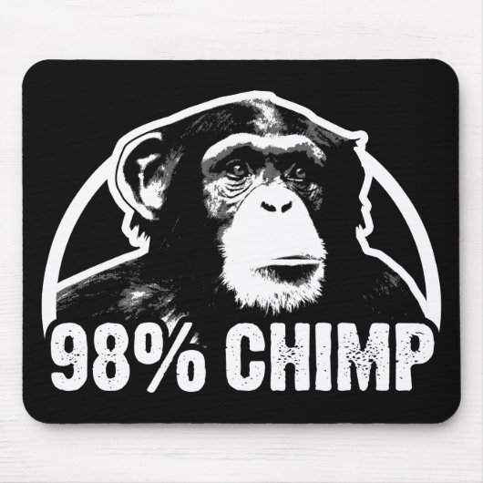 Tapis De Souris Chimpanzé de 98 pour cent (Devant)