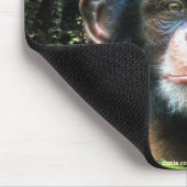 Tapis De Souris Chimpanzé et forêt tropicale Soutien faunique Mous (Coin)
