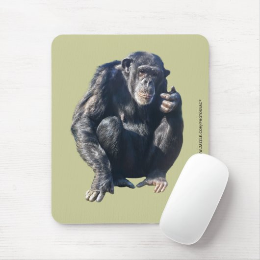 Tapis De Souris Chimpanzé Mousepad (Avec souris)