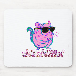 Tapis De Souris Chinchilla rose au néon de Chinchillin