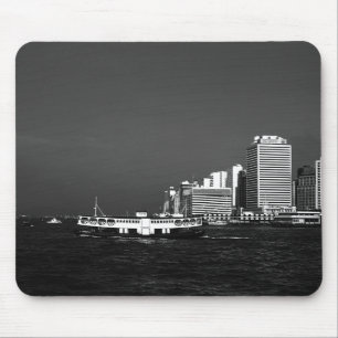 Tapis De Souris Chine vintage Hong Kong gratte-ciel mer