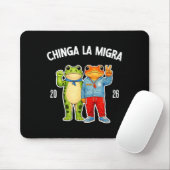 Tapis De Souris Chinga la migra funny frog protest graphic  (Avec souris)