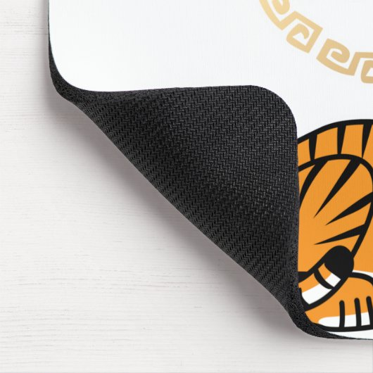Tapis De Souris Chinois lunaire Nouvel An Tiger zodiac chanceux (Coin)