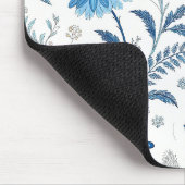Tapis De Souris Chinoiserie Blue Echinacea Pattern (Coin)