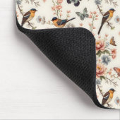 Tapis De Souris Chinoiserie Harmonie des oiseaux et des papillons (Coin)