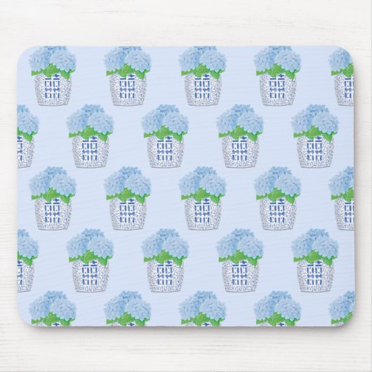 Tapis De Souris Chinoiserie Hydrangea Souris (Devant)