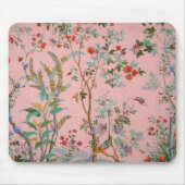Tapis De Souris Chinoiserie rose Oiseau Floral (Devant)