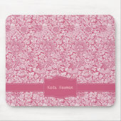 Tapis De Souris Chintz rose fait sur commande (Devant)