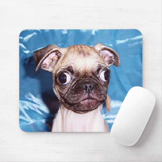 Tapis De Souris Chiot adorable Mousepad de carlin (Avec souris)