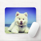 Tapis De Souris Chiot blanc (Avec souris)