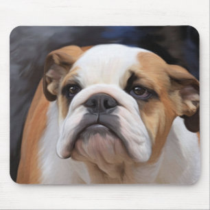 Tapis De Souris Chiot britannique de bouledogue