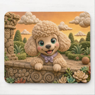 Tapis De Souris Chiot Caniche Mignon, Chien Bébé