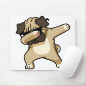 Tapis De Souris Chiot Carlin Dabbing (Avec souris)