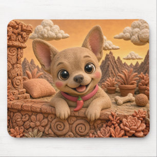 Tapis De Souris Chiot Chihuahua Mignon, Bébé Chien