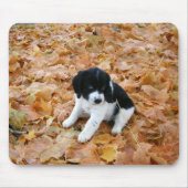 Tapis De Souris Chiot d'automne (Devant)