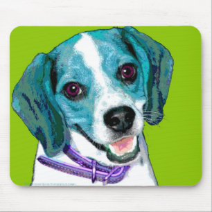 Tapis De Souris Chiot de beagle d'ART de bruit