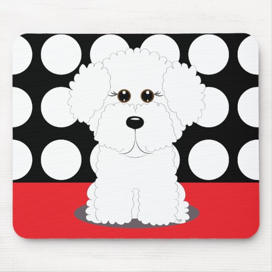 Tapis De Souris Chiot de Bichon (Devant)