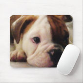 Tapis De Souris Chiot de bouledogue (Avec souris)