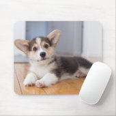 Tapis De Souris Chiot de corgi de Gallois de Pembroke (Avec souris)